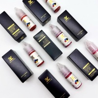 Encre pigmentée biologique PMU à faible quantité minimale de commande de marque privée Encre de tatouage Pigments professionnels pour les sourcils et les lèvres Microblading Pigmen liquides