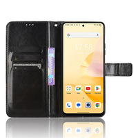 Portefeuille de luxe Crazy Horse Housse en cuir PU pour Blackview Shark 8/Blackview Oscal Tiger 12