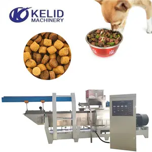 Machine de production automatique d'équipement de bouffée de croquettes séchées d'aliments pour animaux de compagnie d'aliments pour chiens