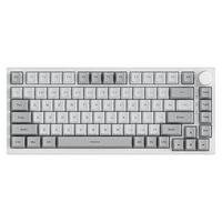 Clavier mécanique Ajazz AK820 3 modes, 75 %, à échange à chaud, avec joint, RGB, bouton métallique, sans fil, pour jeux, ordinateur de bureau et portable