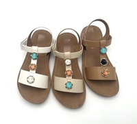 Meilleures ventes d'usine : Sandales plates pour enfants, personnalisées, à plateforme fine, tendance, respirantes, antidérapantes, à bout ouvert, à bride en T et à boucle