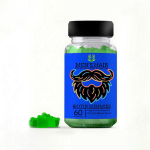 Meilleure Qualité Collagène Gommeux Boost Repousse Les Cheveux De L'homme Croissance De La Barbe Vitamines Gommes Avec MSM 60 Gummies - Product Image 1