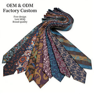 <span class=keywords><strong>Cravate</strong></span> Classique de Luxe pour Homme VTG Années <span class=keywords><strong>60</strong></span> Tailor Smith 100% Polyester Jacquard Floral/Cachemire 58\" X 3.2\" Écologique - Product Image 2