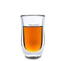 Tasse en verre à Double paroi personnalisable, avec poignée en Borosilicate, résistante à la chaleur, pour café et thé, style alimentaire, 2020