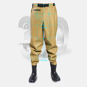 TOPIND Offre Spéciale imperméable personnalisé PVC taille échassier <span class=keywords><strong>pêche</strong></span> échassier imperméable avec bottes - Product Image 1