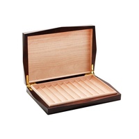 Boîtes en bois personnalisées en gros pour cigares, humidor avec charnières, boîte à cigares en cèdre espagnol, étui à cigares de luxe pour bureau