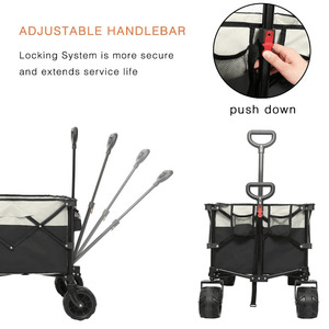 Hoto Opvouwbare Picknick Tuin Outdoor Camping Opvouwbare <span class=keywords><strong>Trolley</strong></span> All Terrain Utility Wagon Draagbare Hand Vouwwagen - Product Image 2