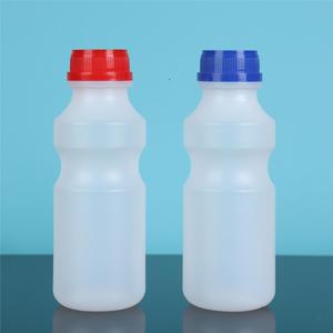 Plastic Beverage Bottle 340ml <b>Screw</b> Cap <b>White</b> Cylinder For Drink Packaging - Product Image 1