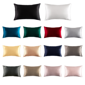 Funda de Almohada de Seda Satén 100% Natural de Lujo, Suave, 30mm Momme, Diseño Sólido, No Tóxica, Personalizable, Estilo Moderno, para Hogar, Hotel, Cuidado del Cabello - Product Image 4