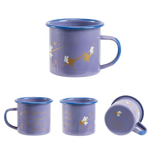 Cor personalizada Logotipo Impresso Splash Metal Aço Outdoor Camping Enamelware Splatter Salpicado Esmalte Caneca De Café Copo - Product Image 4