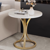 Table basse moderne de luxe en bois, durable, portable, avec plateau en métal, pour canapé-lit, salon, chambre à coucher, meuble de salon, facile à assembler