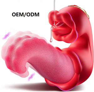 Kadınlar için 3'ü 1 Arada 10 Titreşim Modlu Vibratör Seti, Dil Vibratörü ve Klitoral Titreşim Fonksiyonlu Seks Oyuncağı - Product Image 1