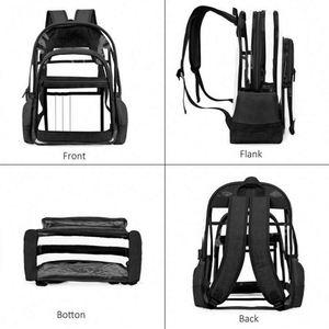 Custom Fashion <b>Large</b> Capacity Waterproof Clear <b>Backpack</b> Bag Transparent PVC Plastic <b>School</b> Back Pack <b>Backpack</b> - Product Image 3