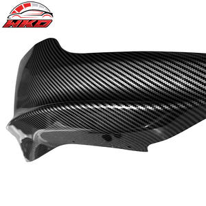 Splitter d'angle de pare-chocs avant pour Tesla Model Y 2020-2024 PP Impression fibre de carbone brillante Kit carrosserie de haute qualité - Product Image 4