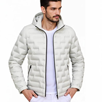 Veste d'extérieur légère et sportive sans coutures pour homme, col montant, capuche amovible, printemps, automne, hiver, OEM ODM