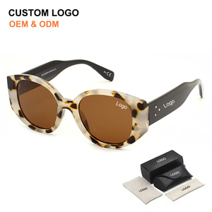 Fabricant en gros, nouvelle conception 2025, lunettes de soleil personnalisées avec logo professionnel, lunettes de soleil UV400, monture ronde tendance, unisexe - Product Image 1