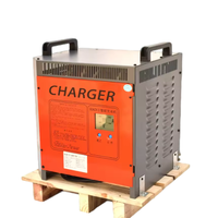 Chargeur de batterie plomb-acide à haute fréquence triphasé pour transpalette de chariot élévateur industriel 48V 100A