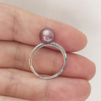 Bague en argent Sterling 925 ajustable pour bricolage, perle de tatian, akoya, accessoires de bricolage, vente en gros, livraison gratuite