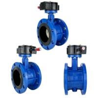 Vanne papillon en fonte ductile à joint souple et zéro fuite pour système CVC et eau