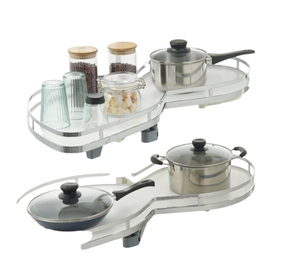 Élégant support de rangement rotatif classique simple panier d'arachide armoire pour cuisine salle à manger chambre hôtel-coin tirer panier de rangement - Product Image 5