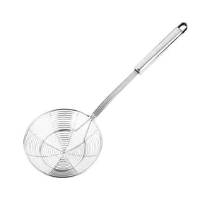 Multi-purpose Oil Skimmer Stainless Steel Colander Reinforced Wire Mesh Strainer Spider Strainer