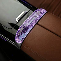 Pour Mercedes Benz C260L GLC E300L : Éclairage de console de levier de vitesse en cristal avec éclairage d'ambiance 12V 3-5W pour l'amélioration de l'intérieur de la voiture