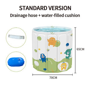 <span class=keywords><strong>Bain</strong></span> familial tremper Essentiel pour la transpiration à la maison et la vapeur Baignoire pliable en PVC épaissi Rangement simple - Product Image 5