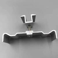 Plaque de support intermédiaire en alliage d'aluminium pour panneaux photovoltaïques, type M, support étanche, rail de guidage, plaque de pression de bord