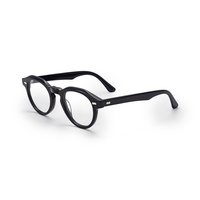 Nouvelle monture de lunettes unisexe classique en acétate diamant, sans monture, ronde, faite à la main, transparente, de haute qualité, pour l'extérieur et l'ordinateur