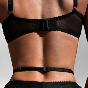Conjunto de Bikini 2026 con Tirantes Entrecruzados, Malla Transparente con Bordado, <span class=keywords><strong>Lencería</strong></span> Sexy <span class=keywords><strong>para</strong></span> <span class=keywords><strong>Mujer</strong></span> de 2 Piezas - Product Image 5