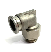 Kqb2l16-g04 Sambungan Siku Logam Pria, Putar, Satu Sentuhan, Tabung 16mm OD, Baru, Asli, Tersedia, dengan Garansi Satu Tahun.