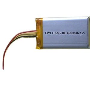 EWT LP5567100 <span class=keywords><strong>3</strong></span>.7V 4500mAh 리튬폴리머 배터리 (16.65Wh, 70g) <span class=keywords><strong>3</strong></span>선 사전 배선 완료, 야외 전원 및 휴대용 통신용 - Product Image 1