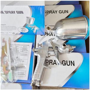 Pistolet de peinture économique W71 W71G W71S 1,5 mm 71, pratique et abordable, avec buse de 1,5 mm et gobelet latéral en métal de 400 ml - Product Image 2