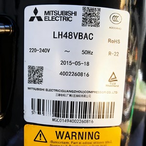 คอมเพรสเซอร์แบบสโครล มิตซูบิชิ รุ่น LH48YBAC 380-415V 50Hz สำหรับเครื่องทำความเย็นและเครื่องปรับอากาศ - Product Image 4
