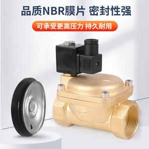 Vanne solénoïde normalement fermée Yueer 0,2~1,6 MPa, type pilote, pour eau et gaz, 220 V AC DN15-50 - Product Image 3