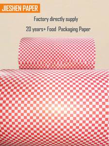 Fast Delivery Wholesale Printing Pe Coated <b>Paper</b> 12x12" Grease Proof Deli Fast Food Checkered <b>Burger</b> <b>Wrapping</b> <b>Paper</b> - Product Image 5