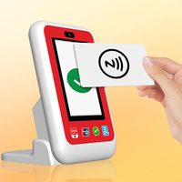 Diffuser plusieurs langues 2.4 pouces Cloud 4G QR Code NFC Terminal de haut-parleur de paiement avec clavier Z30