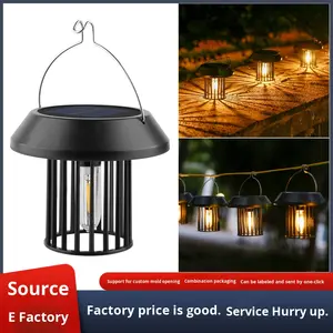 Luce solare del pendente del filamento di tungsteno piccolo giardino esterno decorativo <span class=keywords><strong>balcone</strong></span> luce <span class=keywords><strong>per</strong></span> illuminazione campeggio - Product Image 5