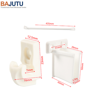 3-Piece Set White 17-Inch Metal <strong>Support</strong> <strong>Brackets</strong> + Accessories Pack Suitable <strong>For</strong>: RV ClosetMaid Metal Corner <strong>Support</strong> <strong>Brackets</strong> - Product Image 2