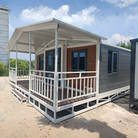 FLKT Villas préfabriquées modernes de luxe pour complexe hôtelier, maison conteneur extensible 20ft 40ft, maisonnette préfabriquée pliable et portable