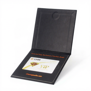 Scatola Porta Buoni Regalo Personalizzata Confezione per Voucher Porta Tessera Socio <span class=keywords><strong>VIP</strong></span> Logo per Carte di Credito e Bancarie - Product Image 1