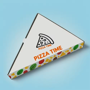 Boîte à pizza en papier |   Coupelles à emporter plates et pliables de 9/10/12 pouces |   Résistant à la graisse et imprimable, logo OEM - Product Image 6