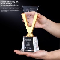 Trofeo de Cristal Colorido Personalizado con Grabado - Trofeo Conmemorativo Hecho en China para el Honor Creativo del Tatuaje de la Suegra