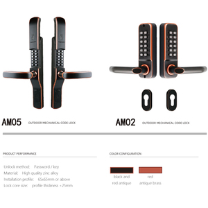 Keyless không thấm nước nhập cửa khóa cho sân ngoài trời an ninh cơ khí kết hợp mã an ninh khóa - Product Image 3