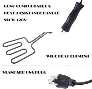 Than điện khởi động 800W cao cấp BBQ nướng lò than than nhẹ hơn đốt cháy bánh thép không gỉ - Product Image 4