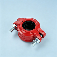 Raccord flexible rainuré en fonte ductile enduit d'époxy anti-corrosion pour la connexion des conduites d'alimentation en eau municipale