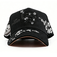 Spedizione Gratuita Cappello da Baseball Nero Unisex per Adulti con Visiera Curva a 5 Pannelli Thirty One Hats LA Gorra DMG Hats The Magician 31 Hats