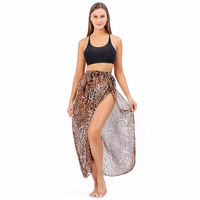 Hoge Kwaliteit Digitale Print Strandjurk Polyester Chiffon Voor Vrouwen