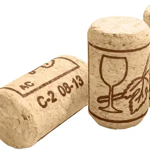 Altın tüccar kalite en çok satan ürünler kırmızı şarap doğal mantar tıpa viski şişesi ahşap kapak T şekli kap
