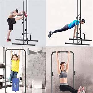 CooSport bangku dapat diatur berat badan berdiri dalam ruangan tinggi daya rak jongkok berdiri angkat berat rak tarik atas Bar - Product Image 4